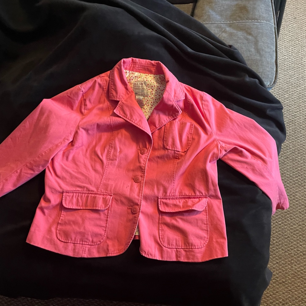 Old Navy 90s pink blazer